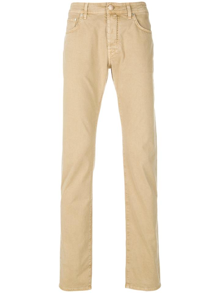 Jacob Cohen Classic Fitted Chinos - Nude & Neutrals