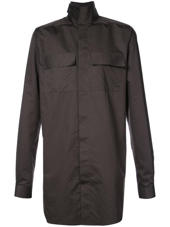 Rick Owens Longline Shirt - Grey