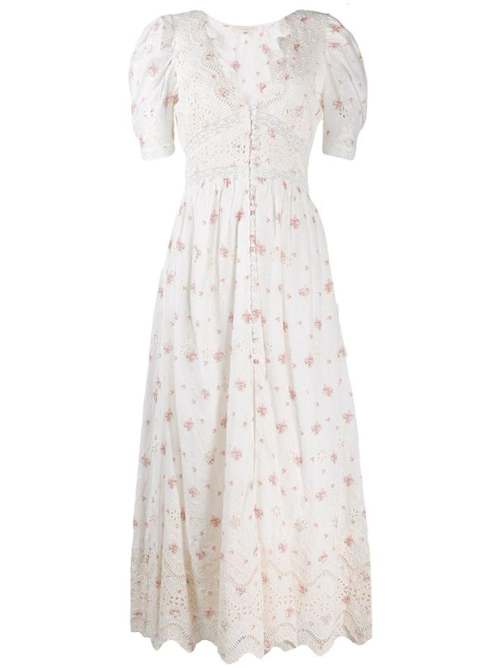 Love Shack Fancy Stacy Dress - White