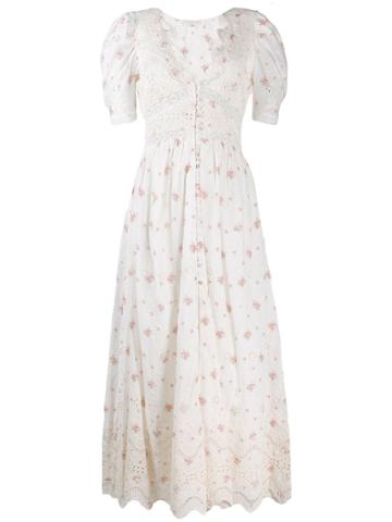 Love Shack Fancy Stacy Dress - White