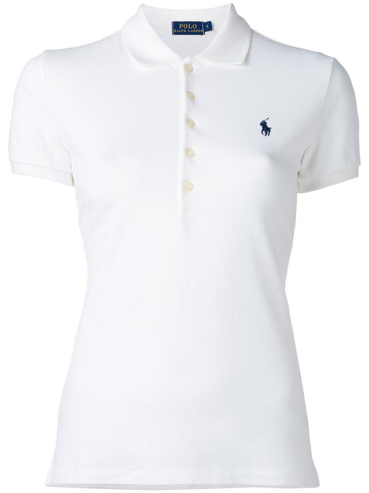 Polo Ralph Lauren Classic Polo Shirt, Women's, Size: Xl, White, Cotton/spandex/elastane
