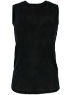 Federica Tosi Back Tie Sleeveless Top - Black