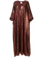 Ingie Paris V-neck Full Dress - Brown