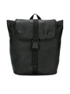 Armani Junior Logo Embossed Backpack - Black