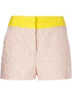 Mary Katrantzou 'alphabet' Safari Shorts, Women's, Size: 10, Pink/purple, Polyester/nylon/silk