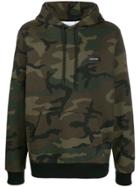 Calvin Klein Camouflage Print Hoodie - Green