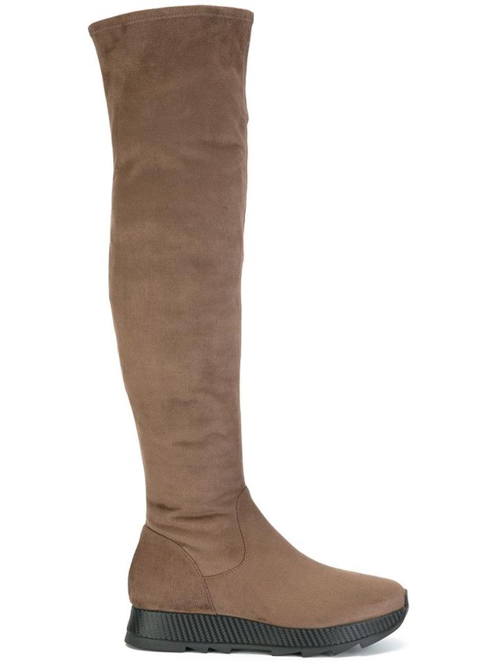 Steffen Schraut Flat Platform Knee-length Boots - Neutrals