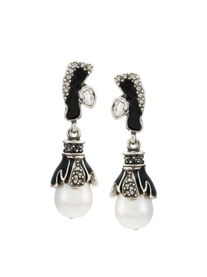 Camila Klein Embellished Earrings - Black