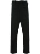 Ann Demeulemeester Straight-leg Trousers, Men's, Size: Large, Black, Cotton/linen/flax
