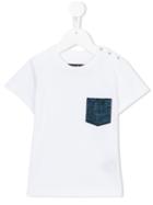 Hydrogen Kids Palm Print Pocket T-shirt, Boy's, Size: 6 Yrs, White
