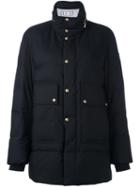 Moncler Gamme Bleu Multi Pocket Hooded Jacket, Women's, Size: 1, Blue, Cotton/feather Down/polyamide/virgin Wool