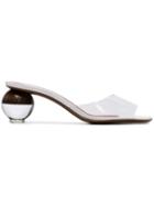 Neous Clear Opus 50 Pvc Mid Heel Sandals - White