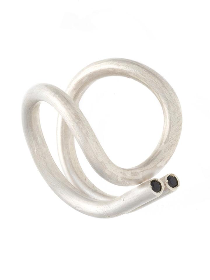 Uma Raquel Davidowicz Silver Ring - Metallic