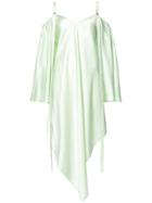 Sies Marjan Satin Cold Shoulder Dress - Green