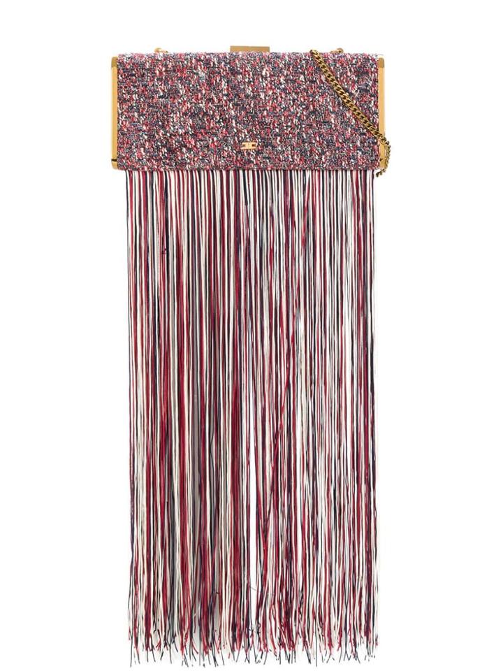 Elisabetta Franchi Embroidered Detail Clutch Bag