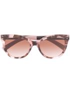 Valentino Eyewear Oversized Sunglasses - Pink