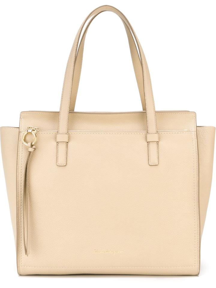 Salvatore Ferragamo 'amy' Tote - Nude & Neutrals