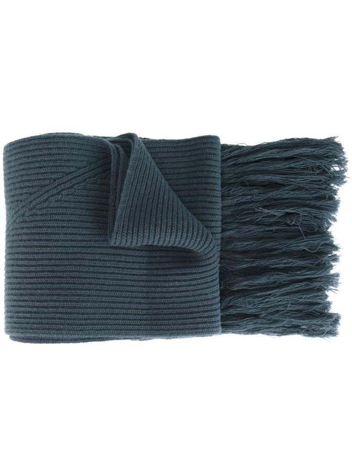 Lanvin Ribbed Tassel Scarf