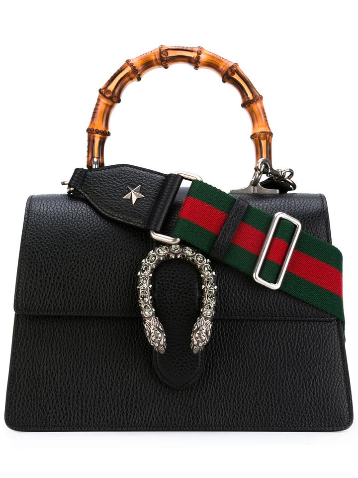 Gucci Dionysus Shoulder Bag, Women's, Black, Calf Leather