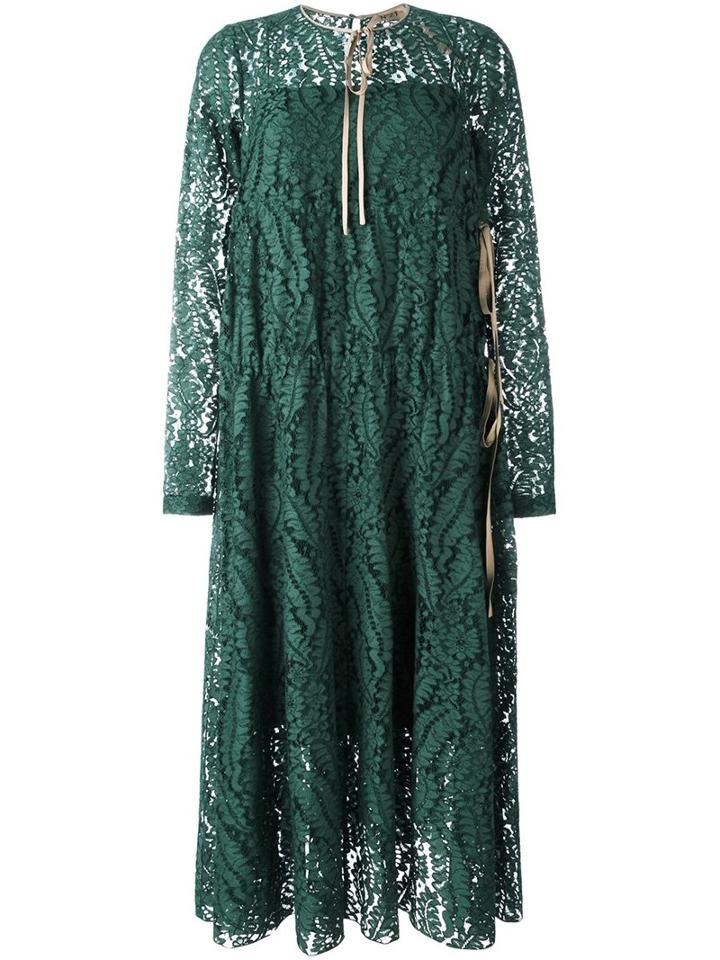 No21 Lace Dress, Women's, Size: 40, Green, Silk/cotton/polyamide/viscose