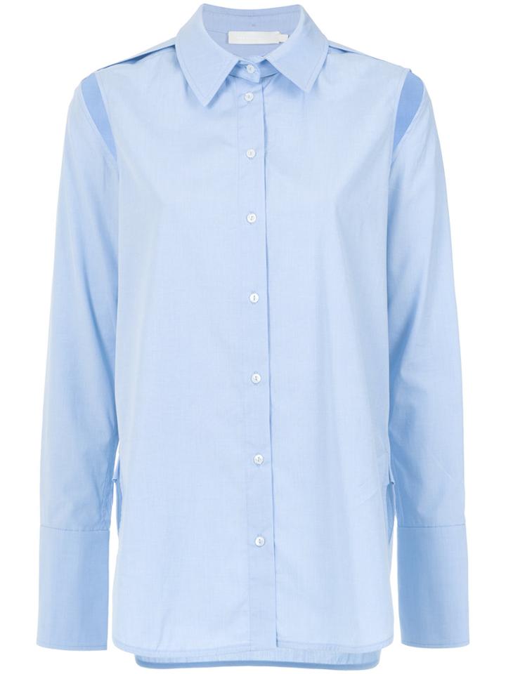 Giuliana Romanno Cut Out Details Shirt - Blue