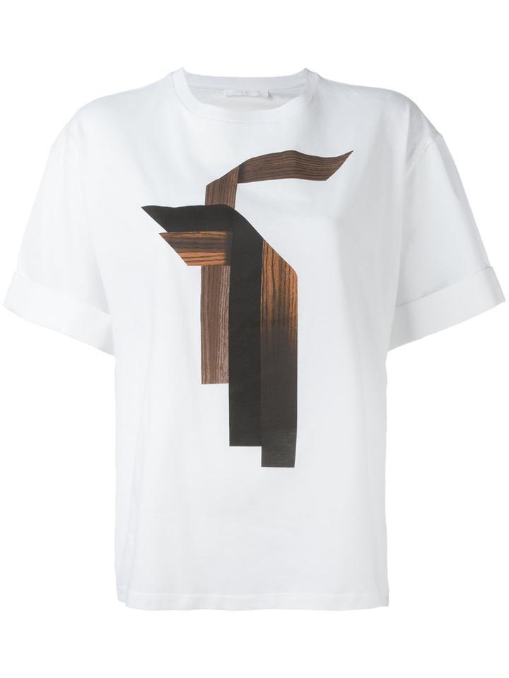 Neil Barrett Graphic Print T-shirt, Women's, Size: Medium, White, Cotton