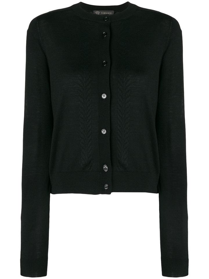 Versace Button-up Cardigan - Black