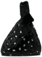 Simonetta Ravizza Mini Fur Tote Bag - Black