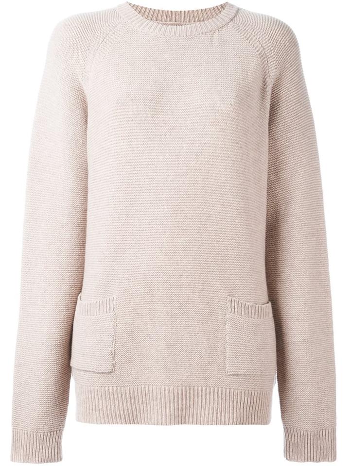 Chinti And Parker Garter Stitch Sweater, Women's, Size: Medium, Nude/neutrals, Cashmere/lambs Wool
