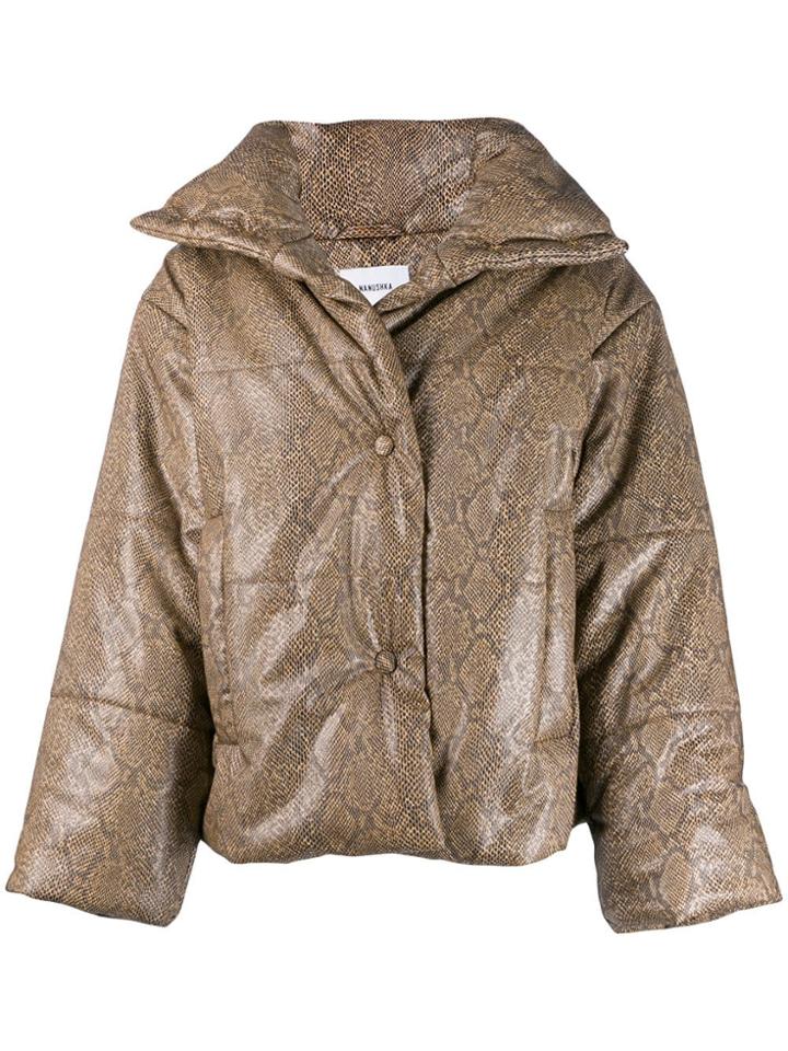 Nanushka Padded Down Jacket - Brown