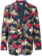 Engineered Garments Floral Print Blazer - Blue