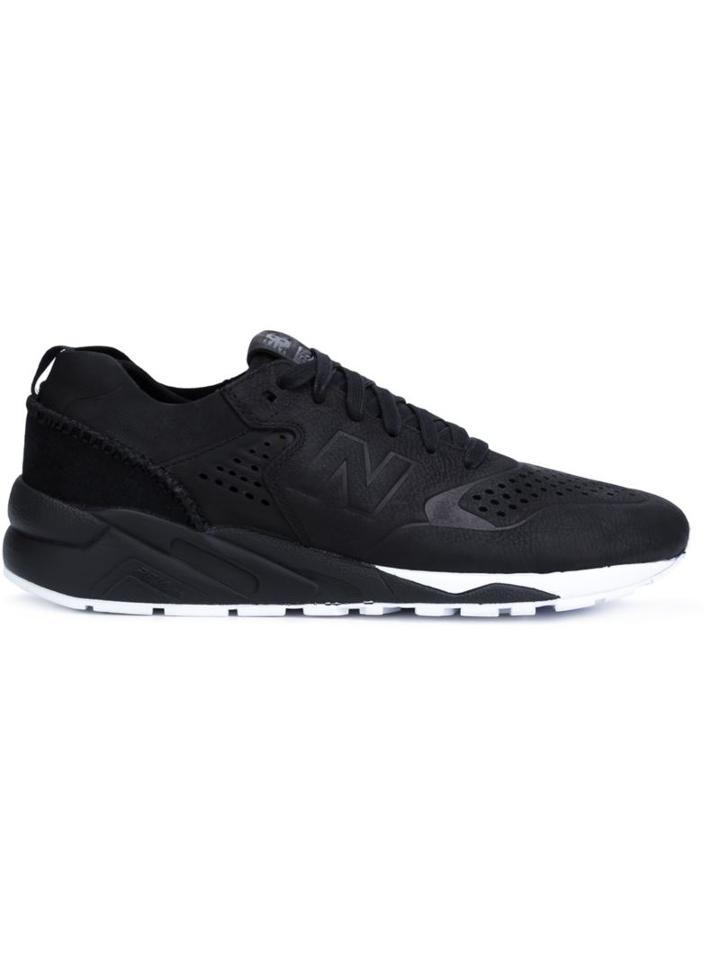 New Balance 580 Elite Edition Sneakers, Men's, Size: 10, Black, Leather/rubber
