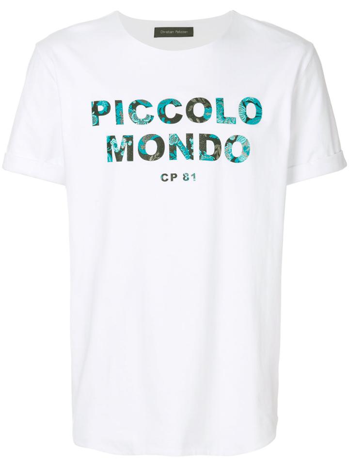Christian Pellizzari Slogan Print T-shirt - White