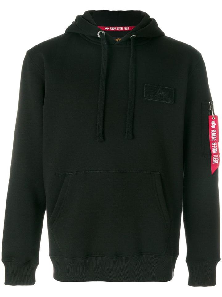 Alpha Industries Pocket Detail Hoodie - Black