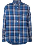 Gitman Vintage Flannel Button Down Shirt - Blue