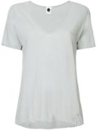Bassike V-neck T-shirt - Pink & Purple