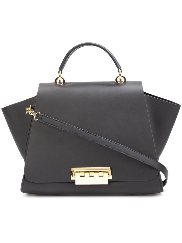 Zac Zac Posen 'eartha Iconic Top Handle' Tote, Women's, Black, Calf Leather