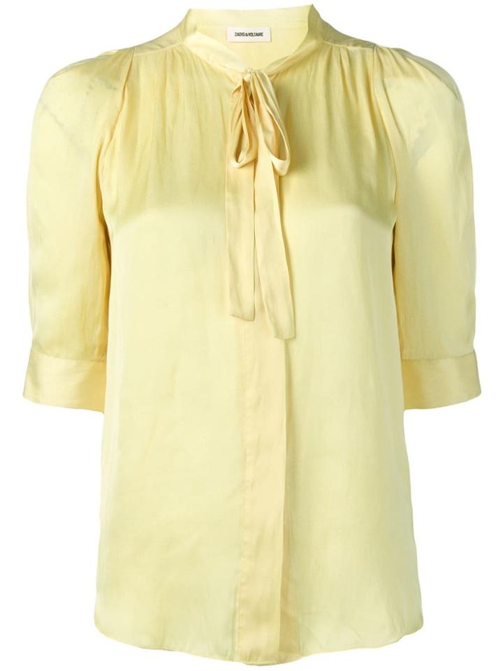 Zadig & Voltaire Touch Satin Blouse - Yellow