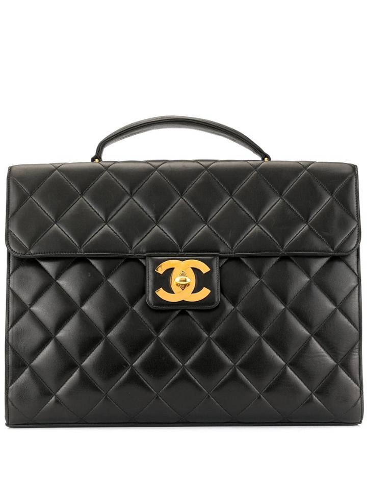 Chanel Pre-owned Cc Logos Business Bag - Black