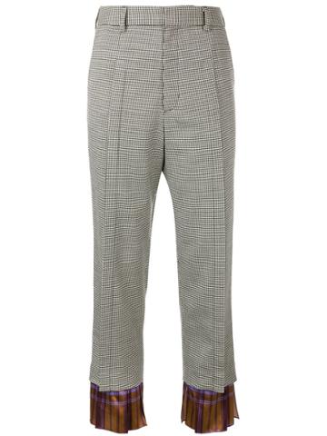 Snow Xue Gao Contrasting Panels Trousers - Black