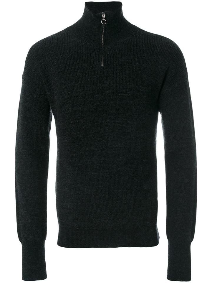 Roberto Collina Knitted Roll-neck Sweater - Black
