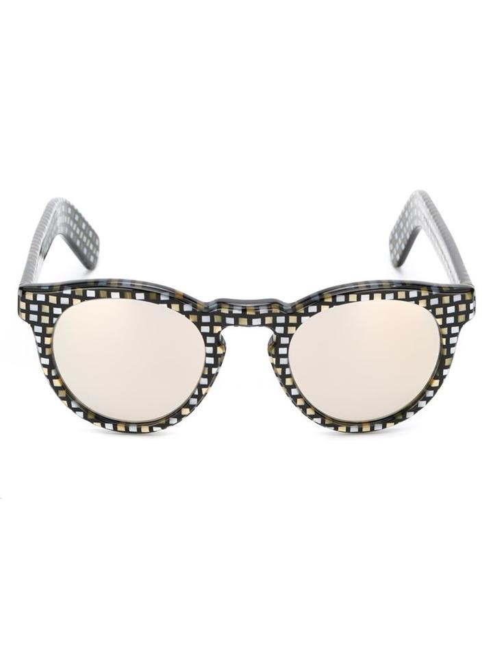 Cutler & Gross Round Frame Sunglasses, Adult Unisex, Black, Acetate
