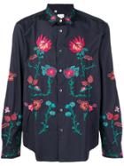Paul Smith Embroidered Button Shirt - Blue