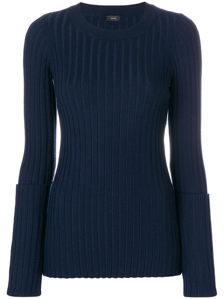 Joseph Ribbed Sweater - Blue