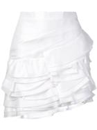 Ermanno Scervino Layered Ruffle Skirt - White