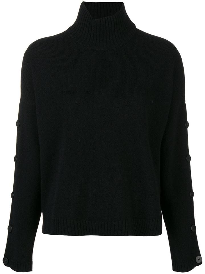 Pierantoniogaspari Buttoned Sleeves Jumper - Black