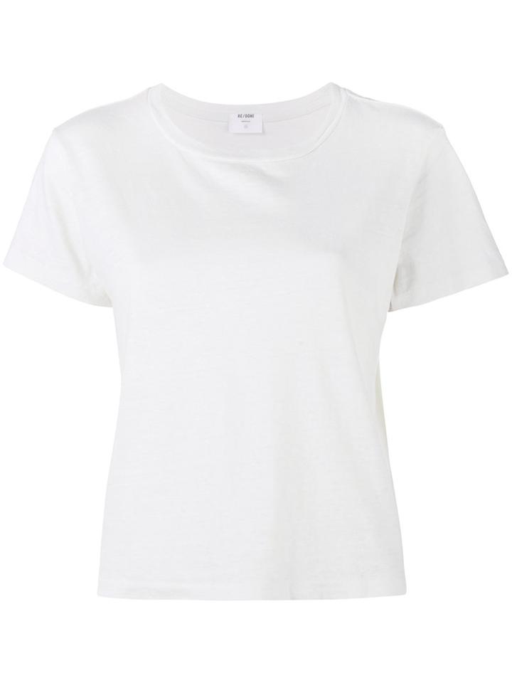 Re/done - The Classic Tee - Women - Cotton - Xs, White, Cotton