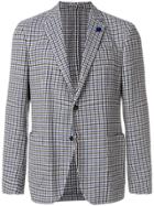 Lardini Houndstooth Buttoned Blazer - Multicolour