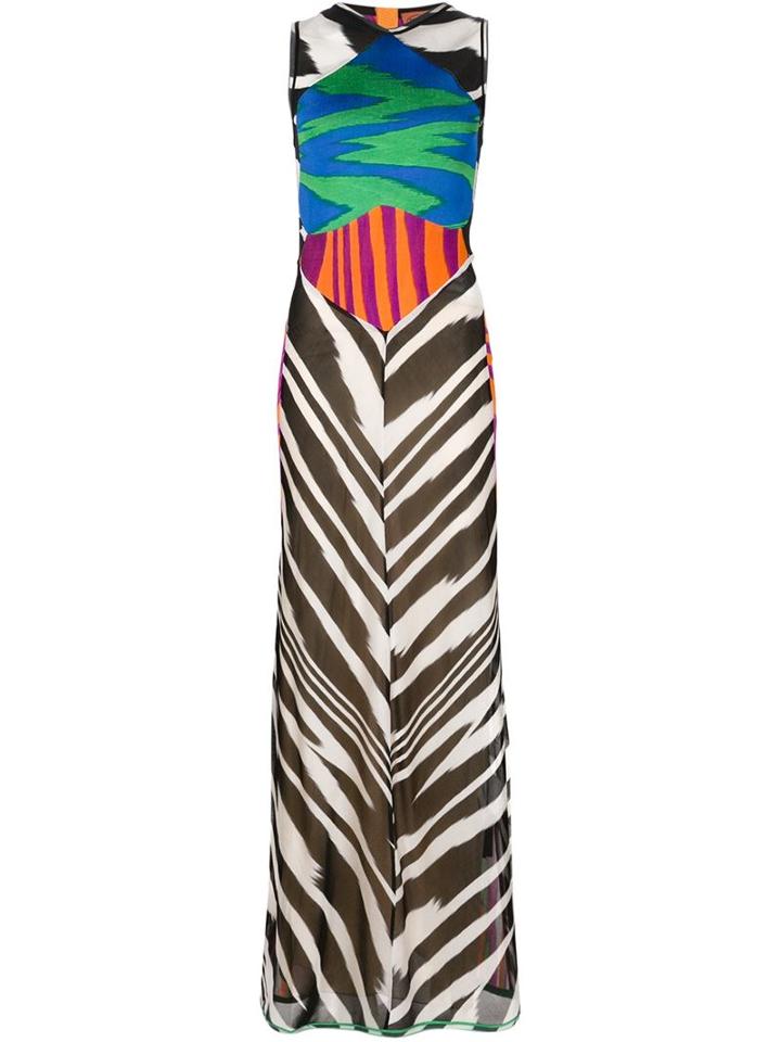 Missoni Patterned Maxi Dress, Women's, Size: 40, Silk/spandex/elastane