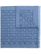 Salvatore Ferragamo Double Gancini Bit Scarf - Blue